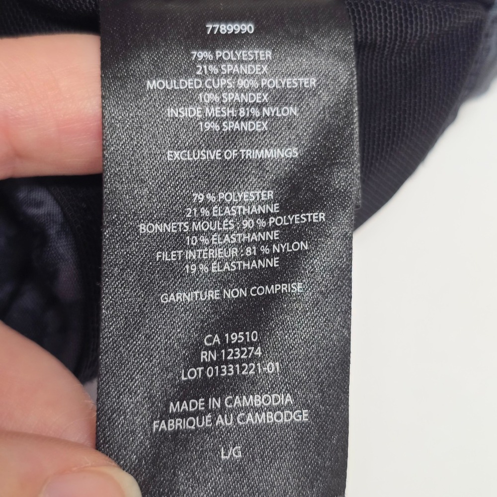Lole Sports Bra Womens Large Black Grey Camo Crossback High Impact Athleisure - Picture 9 of 12